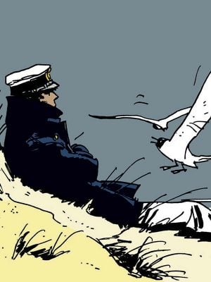 Poster - Hugo Pratt Corto Maltese - Marin sur la plage