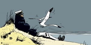 Poster - Hugo Pratt Corto Maltese - Marin sur la plage