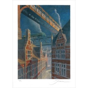 Sérigraphie La type 12 François Schuiten