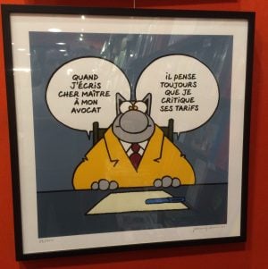 Estampe le Chat par Geluck - Cher Avocat encadrée