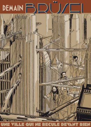 Affiche Demain Brüsel par François Schuiten