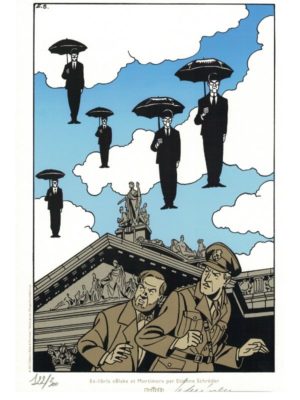 Ex-libris Blake et Mortimer Onde septimus Bourse